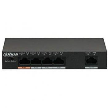 Dahua Technology PoE PFS3005-4ET-60 network switch Unmanaged L2 Gigabit Ethernet (10/100/1000) Power over Ethernet (PoE) Black