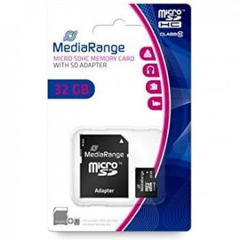 MediaRange Micro SDHC 32GB CL10 con adattatore