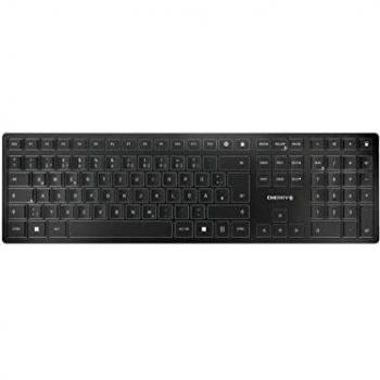 CHERRY KW 9100 SLIM tastiera RF senza fili + Bluetooth QWERTZ Tedesco Nero