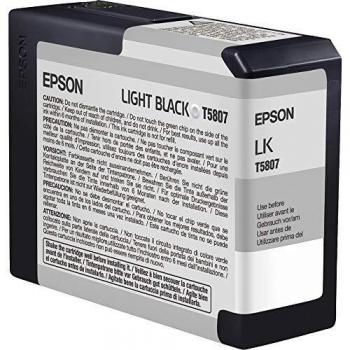 Inchiostro originale Epson T5807 80 ml nero chiaro originale per Stylus Pro 3800, Pro 3880