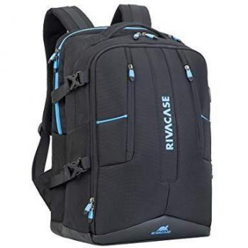 RivaCase® 7860, Mochila Gaming 17.3 Unisex Adulto, Negro