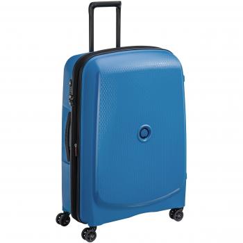 DELSEY Paris Belmont Plus Maleta de Viaje, 76 cm, 102 Litros, Color Azul Cian