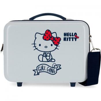 Neceser ABS Hello Kitty Girl Gang adaptable a trolley azul