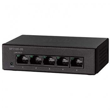 Cisco Small Business SF110D-05 No gestito L2 Fast Ethernet (10/100) Nero
