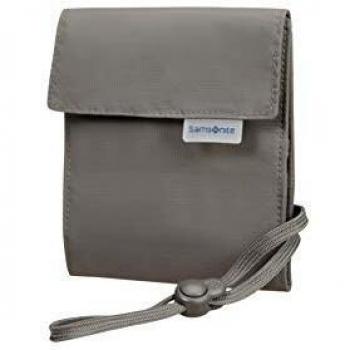 Samsonite Global Travel Accessories Portadocumentos de Cuello (Multi-Bolsillo), 34 Centímetros, Gris (Eclipse Grey)