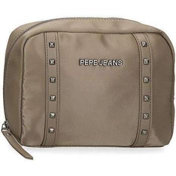 Pepe Jeans Roxanne Necessaire Beige de Nylon y Cuero Sintético