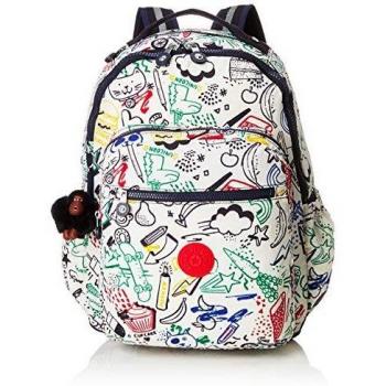 Kipling SEOUL GO Multicolor Doodle Play Bl Organizador de Bolso, 44 cm, 27 Litros