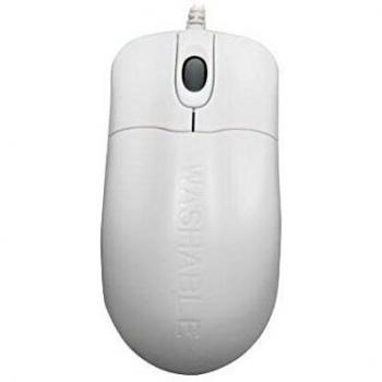 Mouse Medico Seal Shield Tempesta d'Argento Cablato Bianco