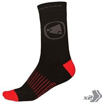 ENDURA Termolite II Calcetines de Ciclismo, Negro, S-M