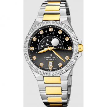 Reloj Suizo Candino Para Mujer, Colección Constellation Color Negro C4761/4