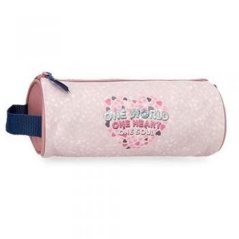 Estuche redondo Roll Road One World rosa