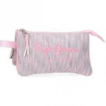 Estuche Escolar Pepe Jeans Miri Rosa