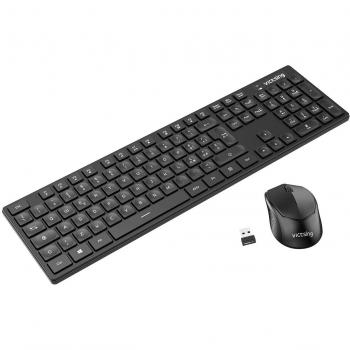 Set Combo Tastiera e Mouse Wireless VicTsing per PC