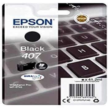 Epson 407 Nero Tastiera Genuina, Cartuccia d'inchiostro DuraBrite Ultra Workforce PRO WF-4745DTWF