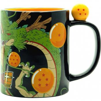 Taza Dragon Ball Super Dragon Shenlong Y Bolas De Dragón Asa 3D 460 mls