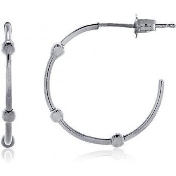 Córdoba Joyas | Aros en plata de ley 925 con diseño Mini Aro Esferas Silver