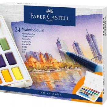 ACUARELA FABER C. CREATIVE STUDIO 24 COLORES PINCEL