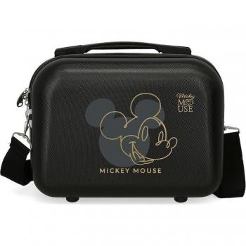 Neceser Disney Mickey Outline Negro 29x21x1