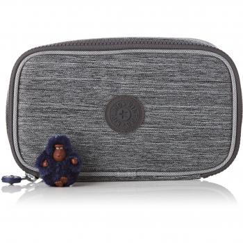 Kipling 50 PENS Estuches, 21 cm, 1 litros, Gris (Ash Denim Bl)