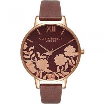 Reloj Lace Detail Mujer Marrón y Oro Rosa Olivia Burton OB16MV61