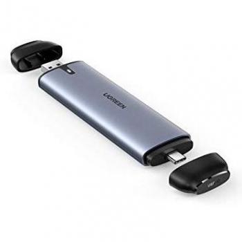 Case esterno SSD M.2 UGREEN con supporto SATA e USB‑C