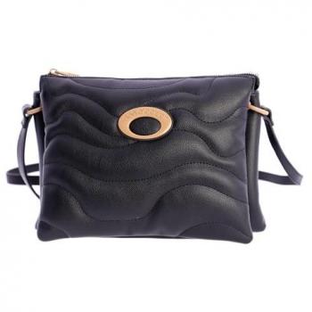 Bandolera Baletta Negra con Cremallera