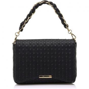MARIAMARE bolso mujer Chainy negro con cierre solapa
