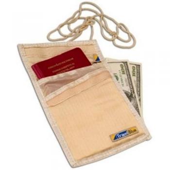 Travel Blue Cartera de Seguridad para el Cuello, Negra, Talla única