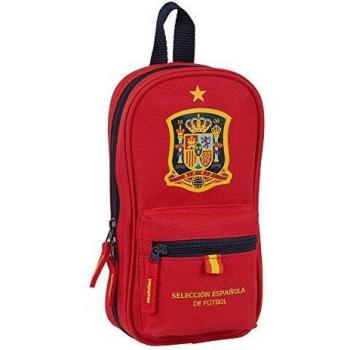 Neceser con 4 Estuches Selección Española de Fútbol, Rojo, 120x50x230mm