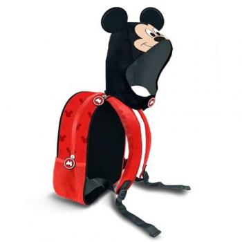Mochila capucha Mickey Disney 31cm Producto Oficial Especial Regalos Para Todos