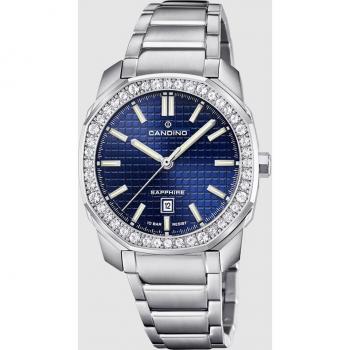 Reloj Suizo Candino Para Mujer, Colección Lady Elegance Color Azul C4756/4