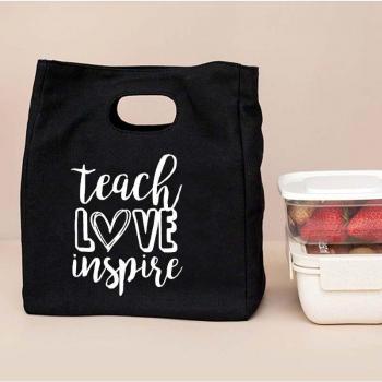 Bolsas Teacher Love Inspire Almuerzo Escolar