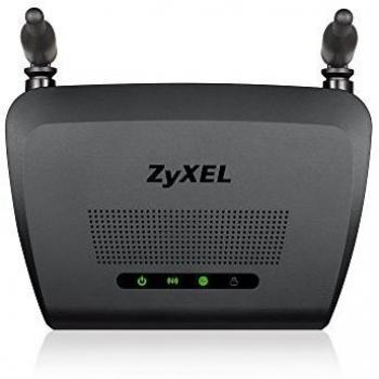 Zyxel N300 Wireless Cable Router per Gaming e Media con 2 Antenne Omni 5 dBi [NBG418NV2]