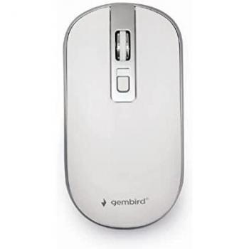 Gembird Mouse Ottico Senza Fili Bianco e Argento