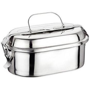 Ilsa Fiambrera Recta INOX, 18 cm, Plateado, Centimeters