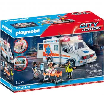 Playmobil City Action 71232 Ambulancia con Luz y Sonido Versión 2023