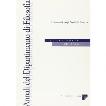 Annali del Dipartimento di filosofia dell'Università di Firenze. Nuova serie (2006) (Vol. 12)