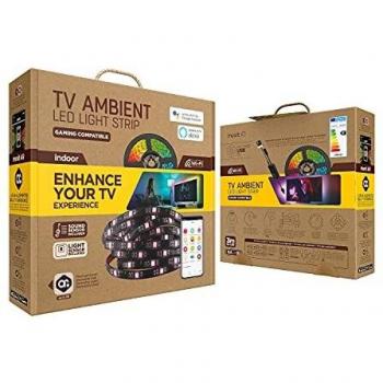 Muvit iO Tira LED USB WiFi TV RGB 3m con Sensor Ambiental y de Sonido