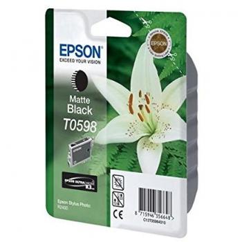 Epson T0598 Cartuccia a Getto d'Inchiostro Pigmentato Blister RS, Nero Opaco