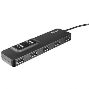 Trust Oila Hub a 7 Porte, USB 2.0, Nero