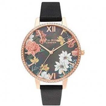 Olivia Burton Reloj Analógico para Mujer de Cuarzo con Correa en Cuero 0OB16BF31