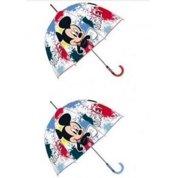 Paraguas Eva Transparente Burbuja Mickey Disney Manual 48cm