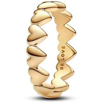 Pandora Joyería Anillo Fila de Corazones 163427C00