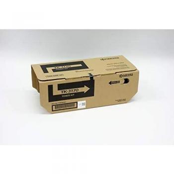 Toner Kyocera TK-3170 nero. Cartuccia cartridge originale 1T02T80NL1. Compatibile per stampanti ECOSYS P3050dn, P3055dn, P3060dn