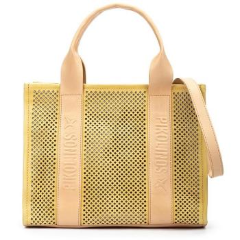 Bolso de hombro Pikolinos “Alcudia” con cremallera en piel