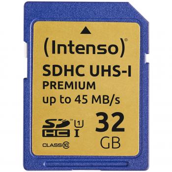 Intenso 32GB SDHC Memory Flash Card Clase 10 UHS