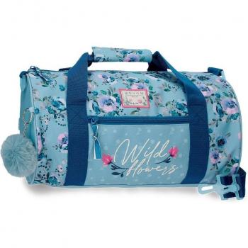 Movom. Bolsa de viaje Movom Wild Flowers azul -41x21x21cm