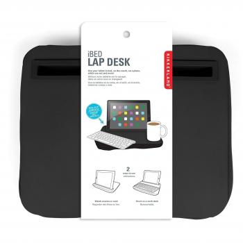 Cuscino supporto iPad Kikkerland legno nero