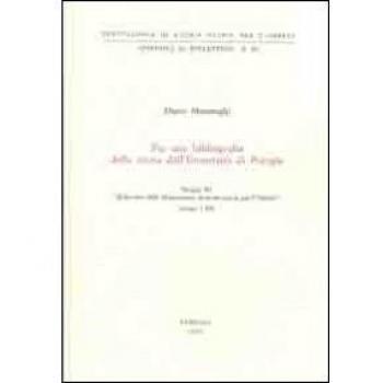 Per una bibliografia della storia dell'università di Perugia. Spoglio del «bollettino della deputazione di storia patria per l'Umbria». Annate 1-106