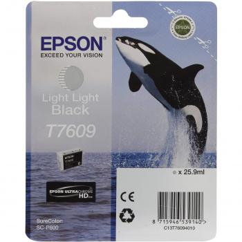 CARTUCCIA ORIGINALE EPSON C13T76094010 T7609 LIGHT LIGHT BLACK